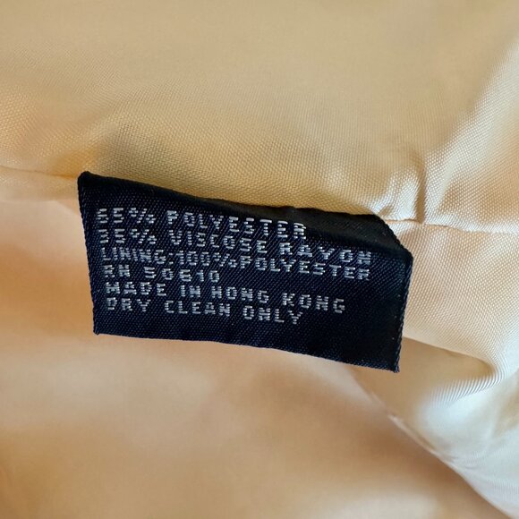 Vintage 90s Yellow and Navy Blazer - Picture 9 of 12